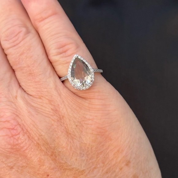 NEW Natural Green Amethyst Ring - Size 6 - Picture 3 of 5